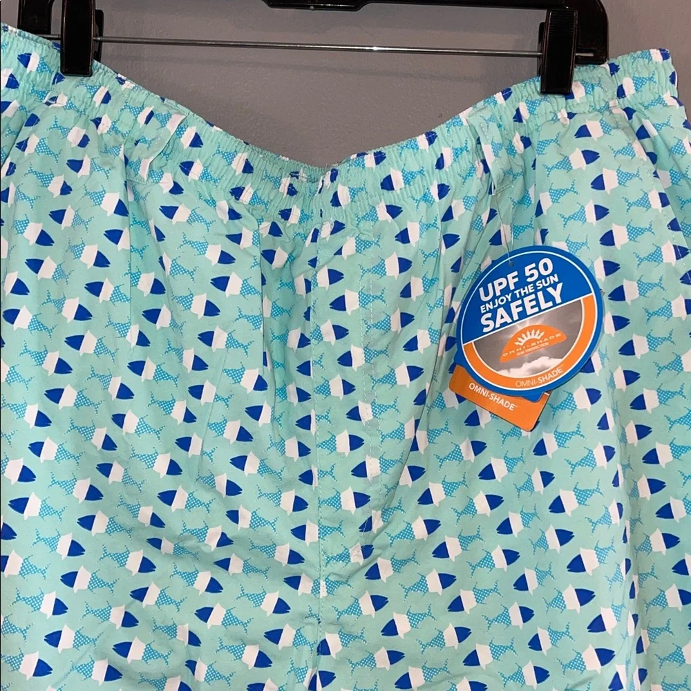 Columbia PFG Men's Swim Shorts UPF 50 Omni-Shade Super Backcast‎ Blue Sz XXL